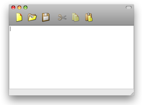 Barre d'outils sur Mac OS X